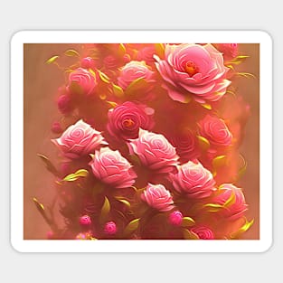 Pink Roses Sticker